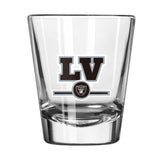 Las Vegas Raiders 2oz Letterman Shot Glass - Logo Brands - Flyclothing LLC