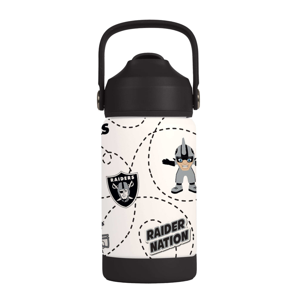 Las Vegas Raiders 12oz Mascot SS Kids Bottle - Logo Brands - Flyclothing LLC