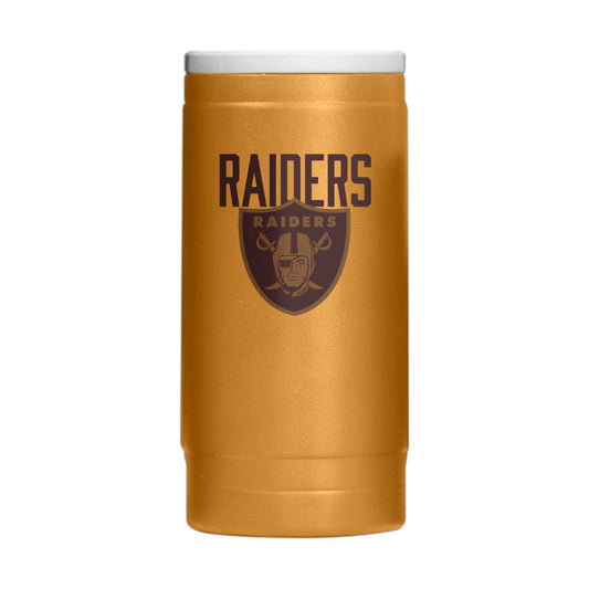 Las Vegas Raiders Huddle Powder Coat Slim Can Coolie - Logo Brands - Flyclothing LLC