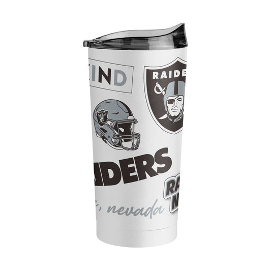 Las Vegas Raiders 20oz Native Powder Coat Tumbler - Logo Brands - Flyclothing LLC