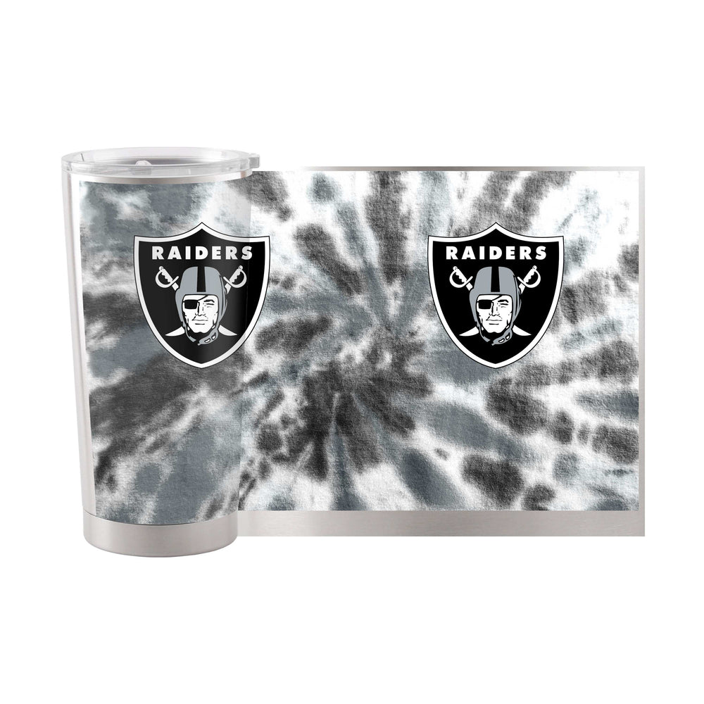 Las Vegas Raiders 20oz Tie Dye Stainless Steel Tumbler - Logo Brands - Flyclothing LLC