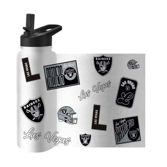 Las Vegas Raiders Dreamweave 34oz Quencher Bottle - Logo Brands - Flyclothing LLC