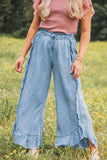 Raw Hem Wide Leg Jeans - Trendsi - Flyclothing LLC