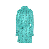 Baha Ranch Turquoise Cattle Brands Women's Western Bath Robe