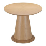 71" Natural Solid Wood Pedestal Base Oval Dining Table - Homeroots - Flyclothing LLC
