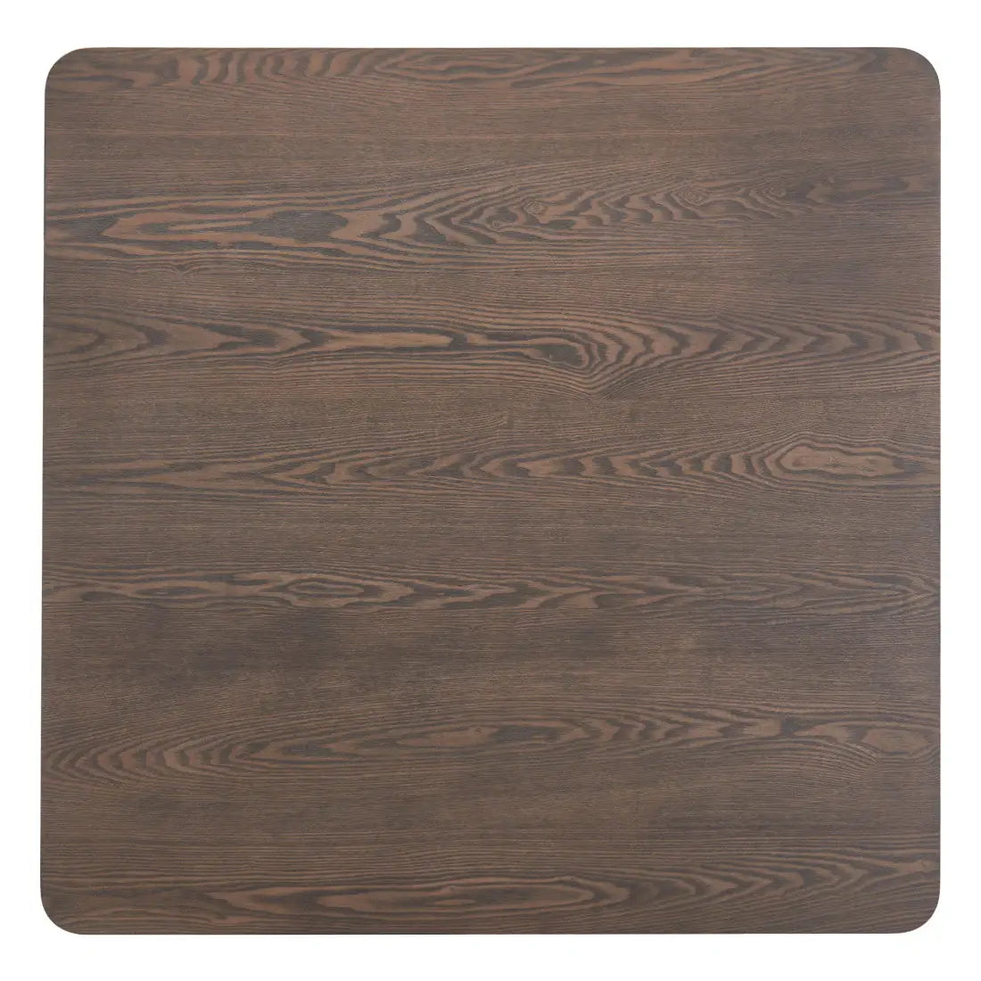41" Espresso Wood Pedestal Base Square Dining Table - Homeroots - Flyclothing LLC