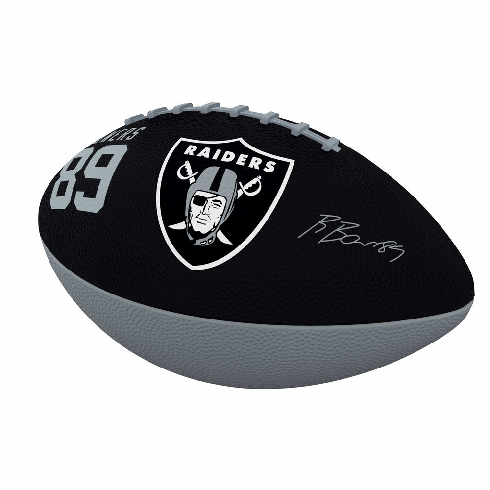 Las Vegas Raiders Brock Bowers Players Junior Size Rubber Football - Logo Brands - Flyclothing LLC