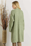ADORA Super Soft Rib Knit Cardigan - Trendsi
