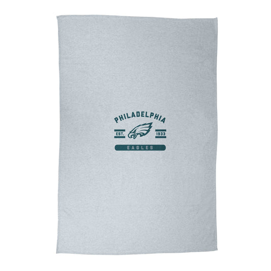 Philadelphia Eagles Athletic Gray Sublimated Sweatshirt Blanket - Logo Brands - Flyclothing LLC
