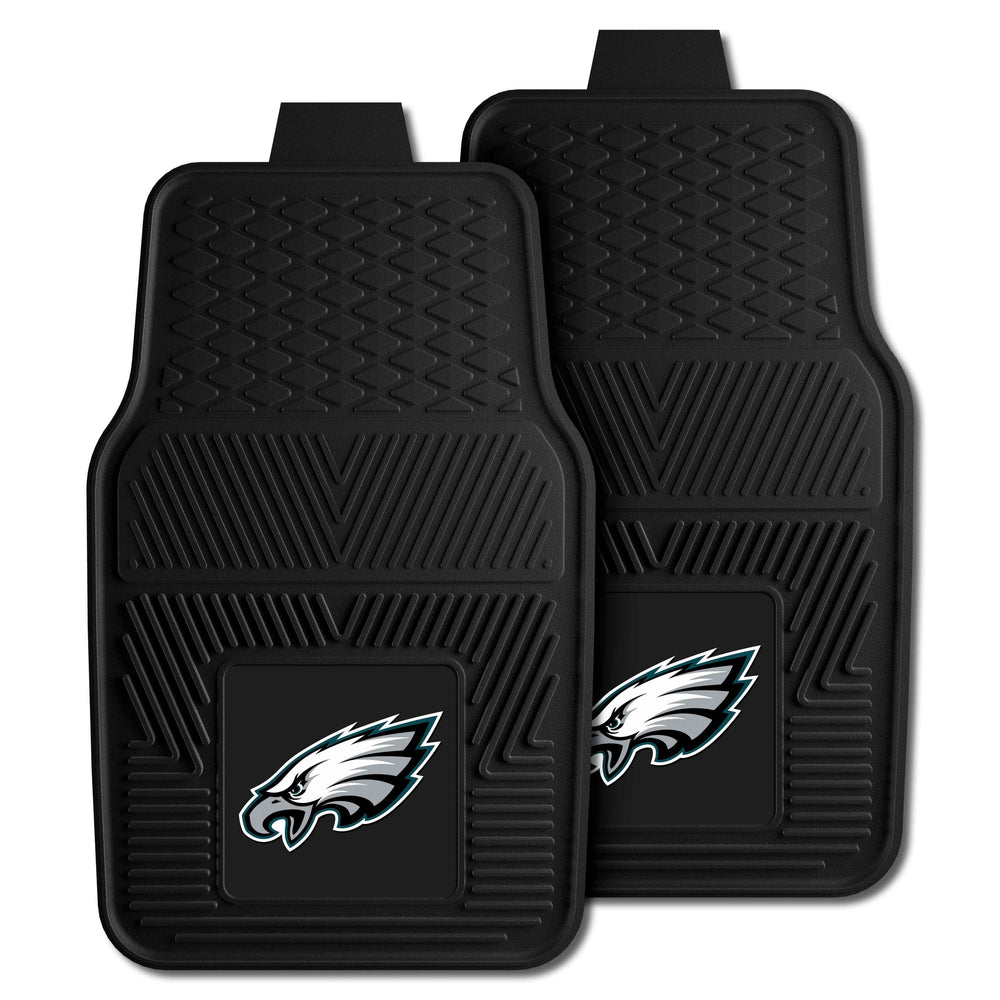 NFL - Philadelphia Eagles 2-pc Vinyl Car Mat Set - Logo Brands - Flyclothing LLC