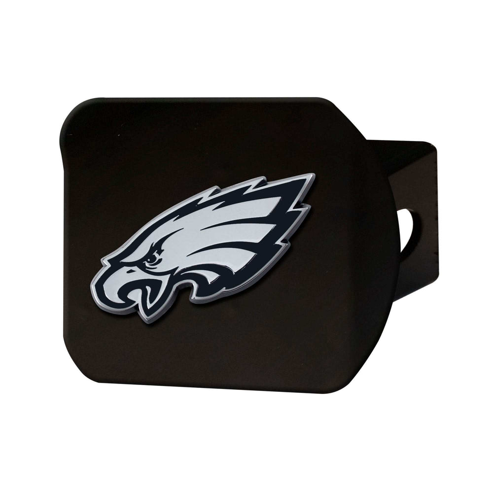 NFL - Philadelphia Eagles Chrome on Black Hitch Cover - Logo Brands - Flyclothing LLC
