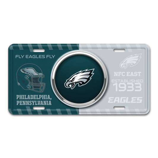 NFL - Philadelphia Eagles Embossed Metal License Plate - Logo Brands - Flyclothing LLC