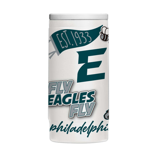 Philadelphia Eagles 12oz Native Powdercoat SlimCan Coolie - Logo Brands - Flyclothing LLC