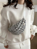 Plaid Wide Strap Crossbody Bag - Trendsi - Flyclothing LLC