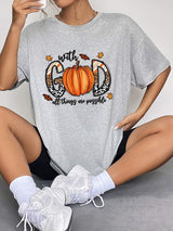 Round Neck Short Sleeve Graphic T-Shirt - Trendsi - Flyclothing LLC
