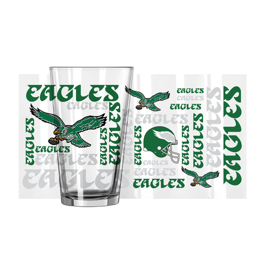 Philadelphia Eagles Retro 16oz Spirit Pint Glass