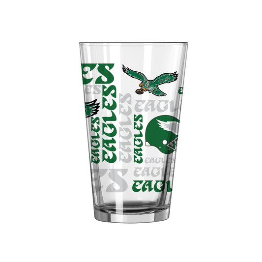 Philadelphia Eagles Retro 16oz Spirit Pint Glass