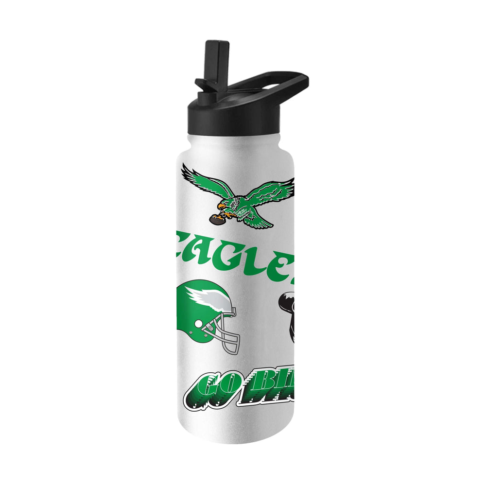 Philadelphia Eagles Retro 34oz Native Quencher Bottle - Logo Brands - Flyclothing LLC