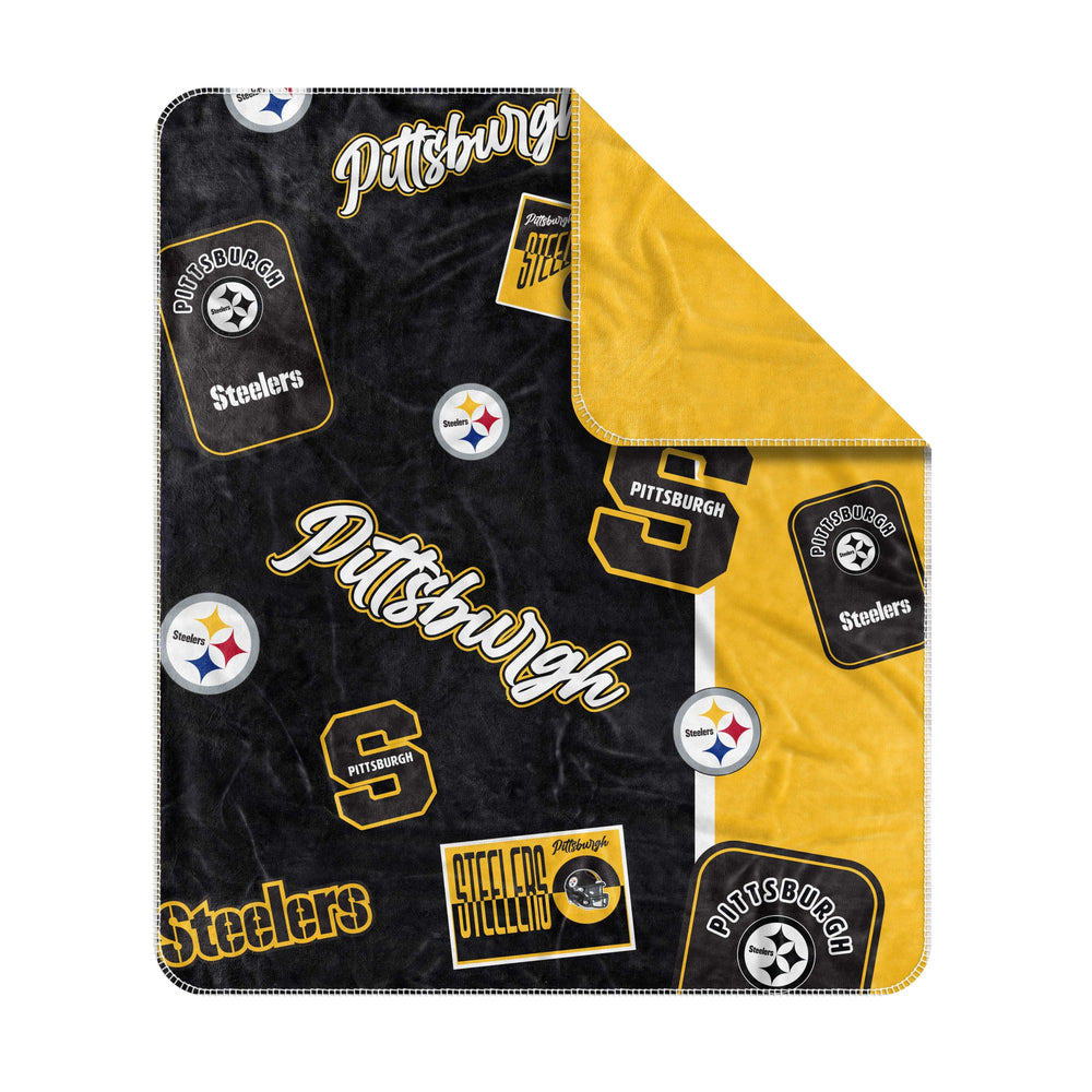 Pittsburgh Steelers Dream Weave Throw 50x60 - Logo Brands - Flyclothing LLC
