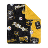 Pittsburgh Steelers Dream Weave Throw 50x60 - Logo Brands - Flyclothing LLC
