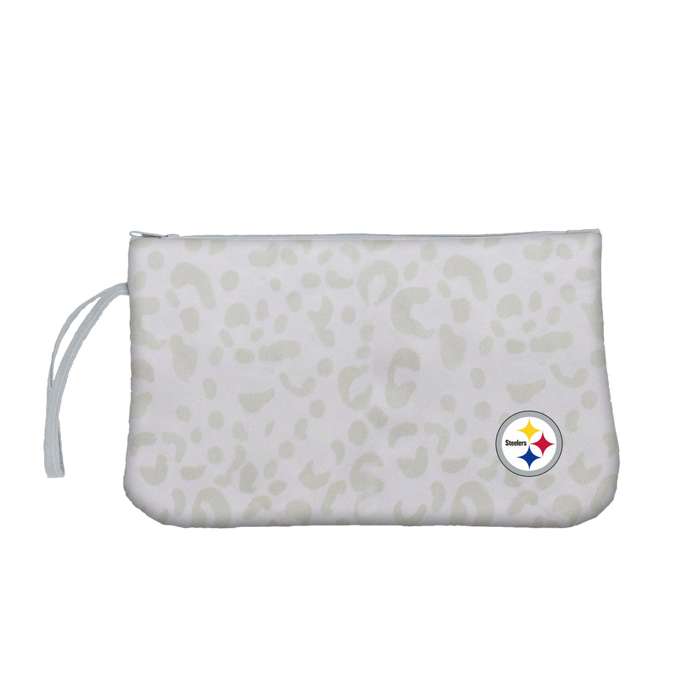 Pittsburgh Steelers Leopard Print Wristlet