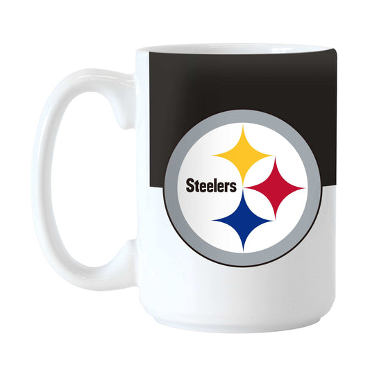 Pittsburgh Steelers 15oz Colorblock Sublimated Mug - Logo Brands - Flyclothing LLC