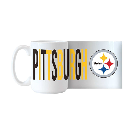 Pittsburgh Steelers 15oz Overtime Sublimated Mug - Logo Brands - Flyclothing LLC