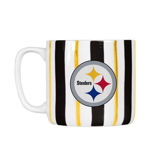Pittsburgh Steelers 16oz Brushstroke Stripe Mug - Logo Brands - Flyclothing LLC