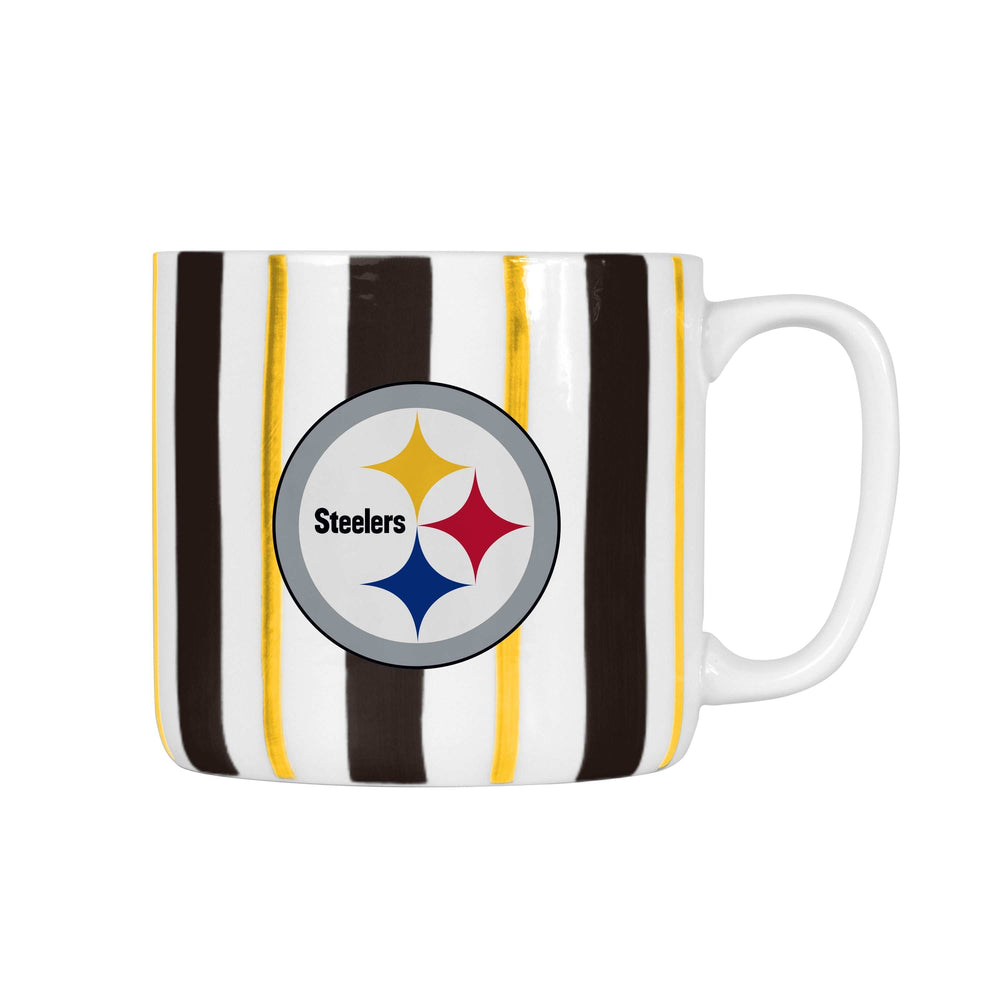 Pittsburgh Steelers 16oz Brushstroke Stripe Mug - Logo Brands - Flyclothing LLC