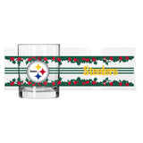Pittsburgh Steelers 14oz Holiday Rocks Glass