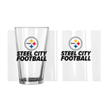 Pittsburgh Steelers 16oz Slogan Pint Glass