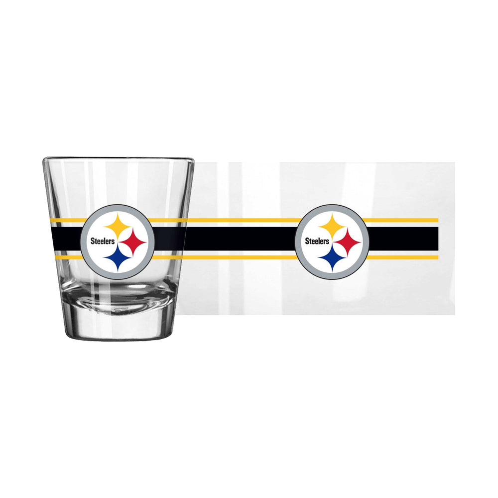Pittsburgh Steelers 2oz Stripe Shot Glass - Logo Brands - Flyclothing LLC