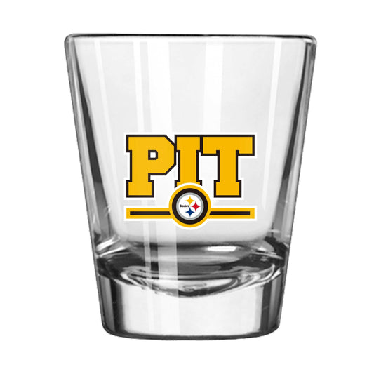 Pittsburgh Steelers 2oz Letterman Shot Glass - Logo Brands - Flyclothing LLC