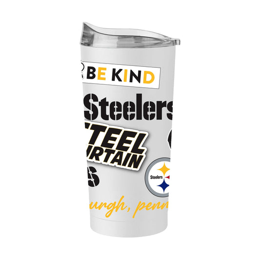 Pittsburgh Steelers 20oz Native Powder Coat Tumbler - Logo Brands - Flyclothing LLC