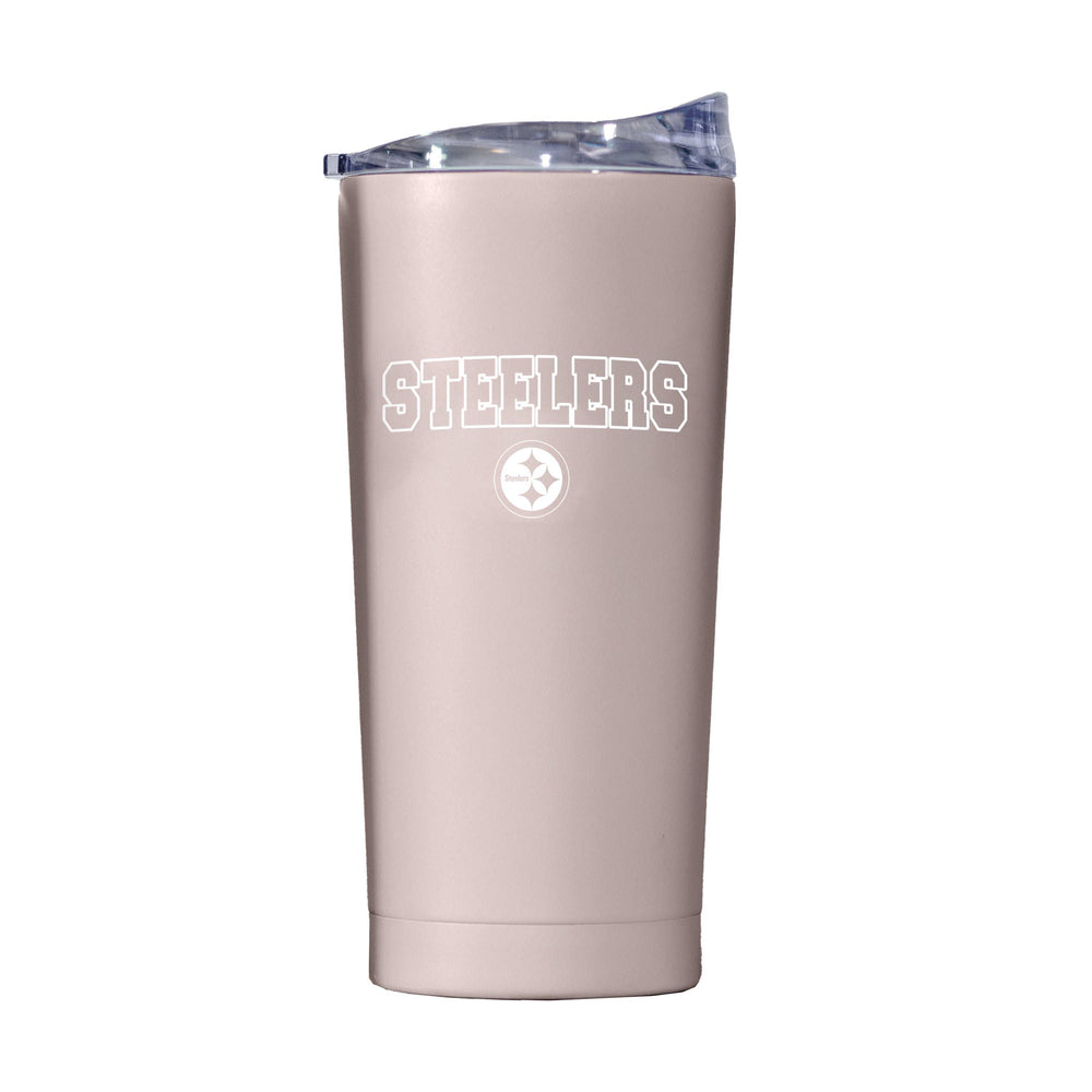 Pittsburgh Steelers 20oz Stencil Powder Coat Tumbler - Logo Brands - Flyclothing LLC