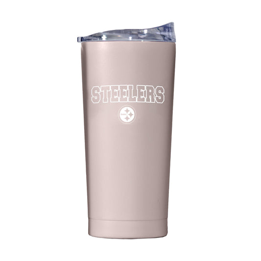 Pittsburgh Steelers 20oz Stencil Powder Coat Tumbler - Logo Brands - Flyclothing LLC