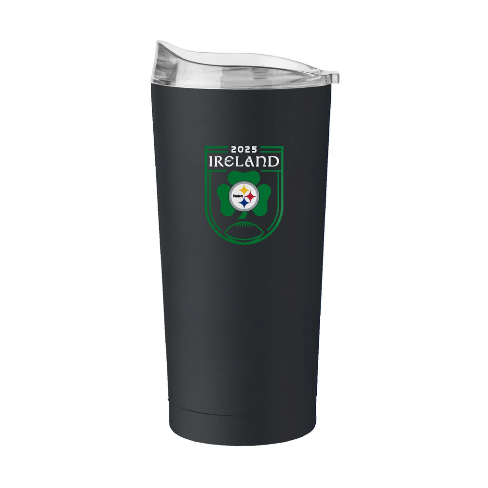 Pittsburgh Steelers 20oz Ireland 2025 Powder Coat Tumbler - Logo Brands - Flyclothing LLC