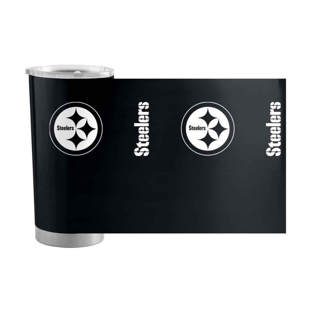 Pittsburgh Steelers 1 Color 20oz Gameday Stainless Tumbler - Logo Brands - Flyclothing LLC
