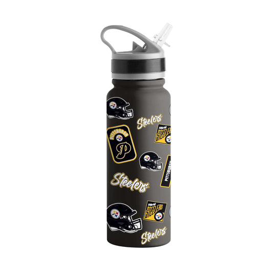 Pittsburgh Steelers 25oz Dreamweave SingleWall FlipTop Bottle - Logo Brands - Flyclothing LLC