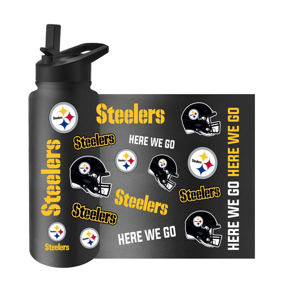 Pittsburgh Steelers 34oz Native Quencher Bottle - Logo Brands - Flyclothing LLC