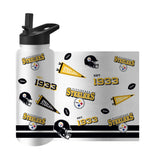 Pittsburgh Steelers 34oz TJX Native Quencher Bottle - Logo Brands - Flyclothing LLC