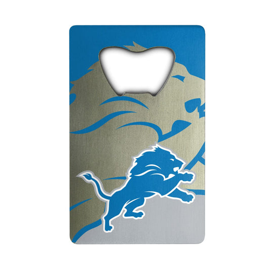 Detroit Lions Credit Card Style Bottle Opener - 2” x 3.25 - Detroit Lions