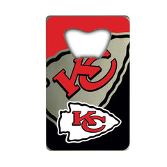 Kansas City Chiefs Credit Card Style Bottle Opener - 2” x 3.25 - Kansas City Chiefs