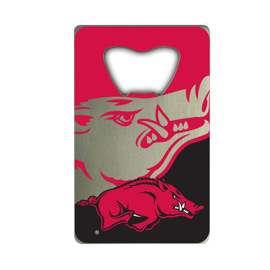 Arkansas Razorbacks Credit Card Style Bottle Opener - 2” x 3.25 - Arkansas