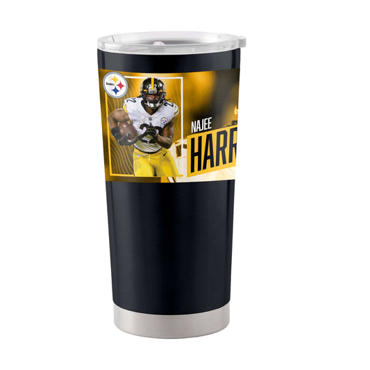 Pittsburgh Steelers 20oz Najee Harris Stainless Tumbler - Logo Brands - Flyclothing LLC