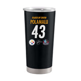 Pittsburgh Steelers 20oz Troy Polamalu Stainless Tumbler - Logo Brands - Flyclothing LLC