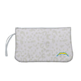 LA Chargers Leopard Print Wristlet