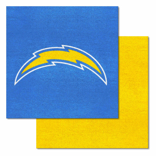 NFL - Los Angeles Chargers Team Carpet Tiles - Logo Brands - Flyclothing LLC