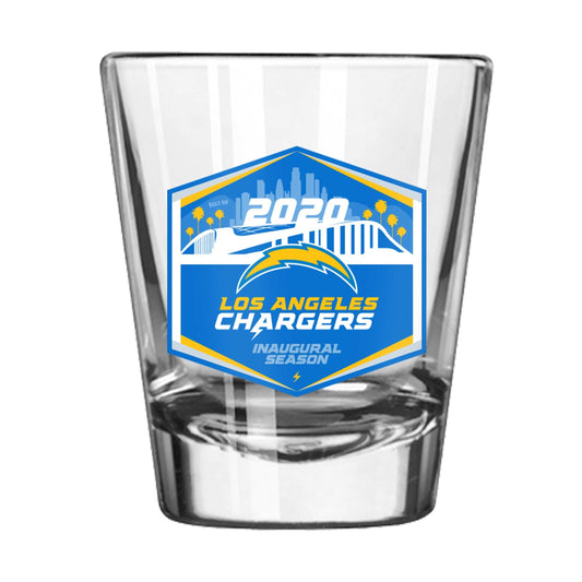 Los Angeles Chargers 2oz Inaugural Shot Glass - Logo Brands - Flyclothing LLC