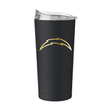 LA Chargers Black 20oz Foil Powder Coat Tumbler